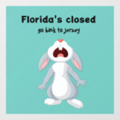 Funny Florida New Jersey Window Decal (Vel)