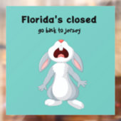Funny Florida New Jersey Window Decal (Vel 2)
