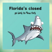 Funny Florida New York Window Decal (Vel 3)