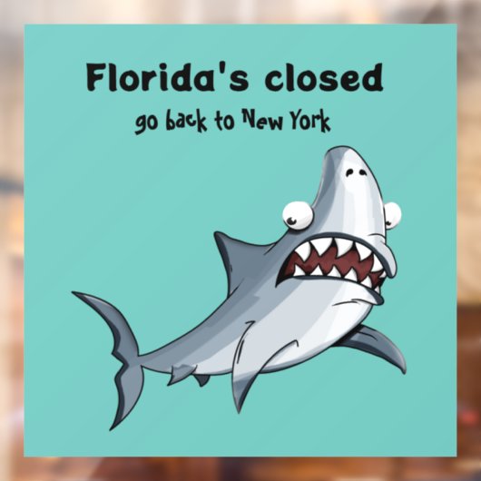 Funny Florida New York Window Decal (Vel 2)
