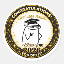 Funny Flork Graduate Custom Name Class of 2026 Sti