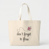 Funny Floss Dental Hygienist Canvas tas (Voorkant)