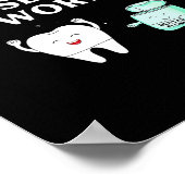 Funny Flossing Don't Make Me Use The F Word Dental Poster (Hoek)