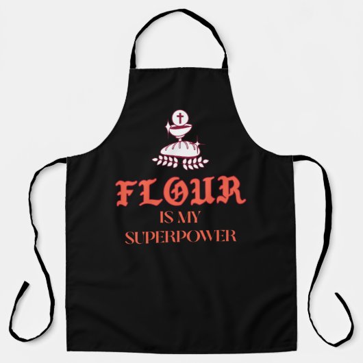 Funny Flour is mijn Superpower Breadmaking Schort (Voorkant)