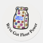 Funny Flour Power Baking Stickers (Voorkant)