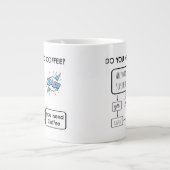 Funny Flow Chart, heb je koffie nodig? Grote Koffiekop (Voorkant)