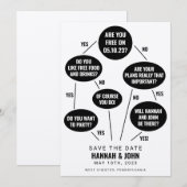 Funny Flow Chart Wedding Save the Date (Voorkant / Achterkant)