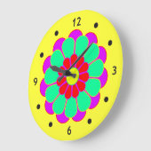 Funny Flower Power Bloom I Grote Klok (Hoek)
