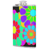 Funny Flower Power Bloom I II III + jouw idee Heupfles (Links)