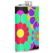 Funny Flower Power Bloom I II III + jouw idee Heupfles (Rechts)
