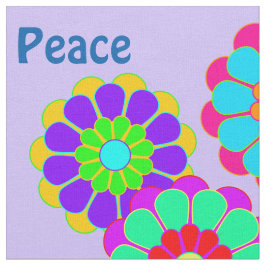 Funny Flower Power Bloom I II III + jouw idee Stof