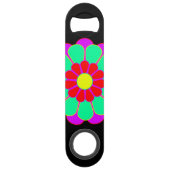 Funny Flower Power Bloom I II III Speed Flessenopener (Achterkant)