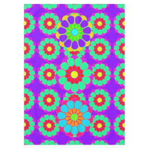 Funny Flower Power Bloom I II III Tafelkleed