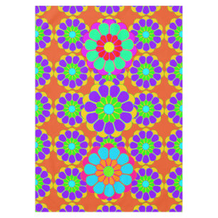 Funny Flower Power Bloom I II III Tafelkleed