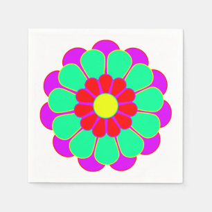 Funny Flower Power Bloom I + jouw idee Servet