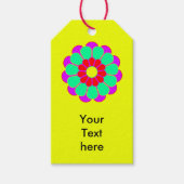 Funny Flower Power Bloom I + jouw tekst Cadeaulabel (Voorkant)