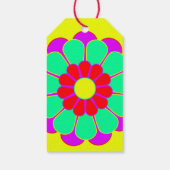 Funny Flower Power Bloom I + jouw tekst Cadeaulabel (Achterkant)