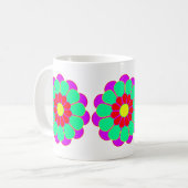 Funny Flower Power Bloom I Koffiemok (Voorkant links)