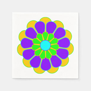 Funny Flower Power Bloom II + jouw idee Servetten