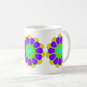 Funny Flower Power Bloom II Koffiemok (Voorkant rechts)