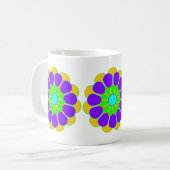Funny Flower Power Bloom II Koffiemok (Voorkant links)
