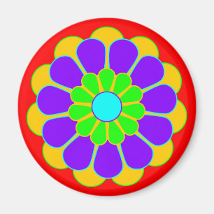 Funny Flower Power Bloom II Magneet