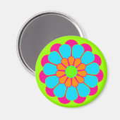 Funny Flower Power Bloom III Magneet (Voorkant / Achterkant)