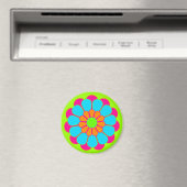 Funny Flower Power Bloom III Magneet (Insitu (Vaatwasser))