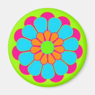 Funny Flower Power Bloom III Magneet