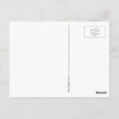 Funny Flower Power Wallpaper Briefkaart (Achterkant)