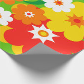 Funny Flower Power Wallpaper Cadeaupapier (Hoek)