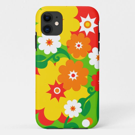 Funny Flower Power Wallpaper Case-Mate iPhone Case (Achterkant)