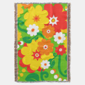 Funny Flower Power Wallpaper Deken (Voorkant Verticaal)