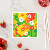 Funny Flower Power Wallpaper en jouw ideeën Servet (Insitu)