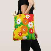 Funny Flower Power Wallpaper en jouw ideeën Tote Bag (Dichtbij)