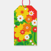 Funny Flower Power Wallpaper + jouw tekst Cadeaulabel (Achterkant)