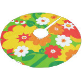 Funny Flower Power Wallpaper Kerstboom Rok (Gekanteld)