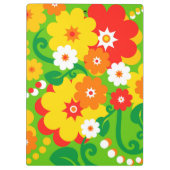 Funny Flower Power Wallpaper Klembord (Achterkant)