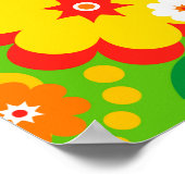 Funny Flower Power Wallpaper Poster (Hoek)