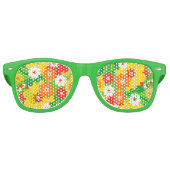 Funny Flower Power Wallpaper Retro Zonnebril (Voorkant)