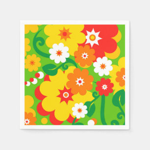 Funny Flower Power Wallpaper Servet