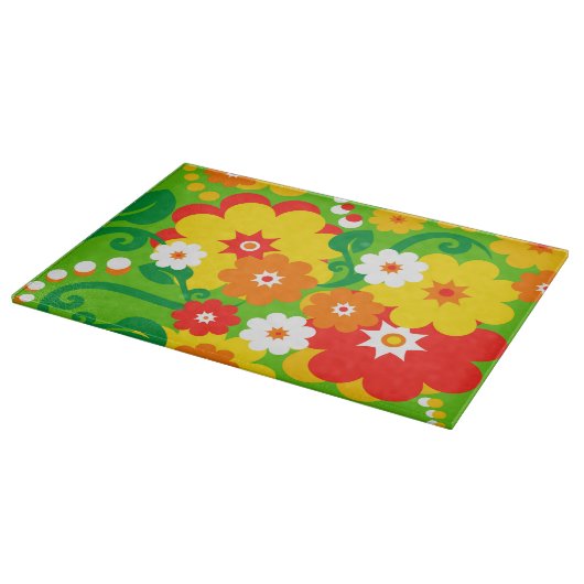 Funny Flower Power Wallpaper Snijplank (Hoek)