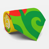 Funny Flower Power Wallpaper Stropdas (Opgerold)