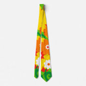 Funny Flower Power Wallpaper Stropdas (Achterkant)