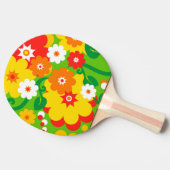 Funny Flower Power Wallpaper Tafeltennisbatje (Zijkant)
