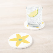 Funny Flower Zandsteen Onderzetter (Zijkant)