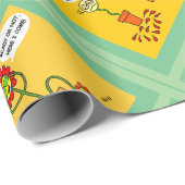 Funny Flowers Cartoons voor Flower Gardeners Cadeaupapier (Rol Hoek)