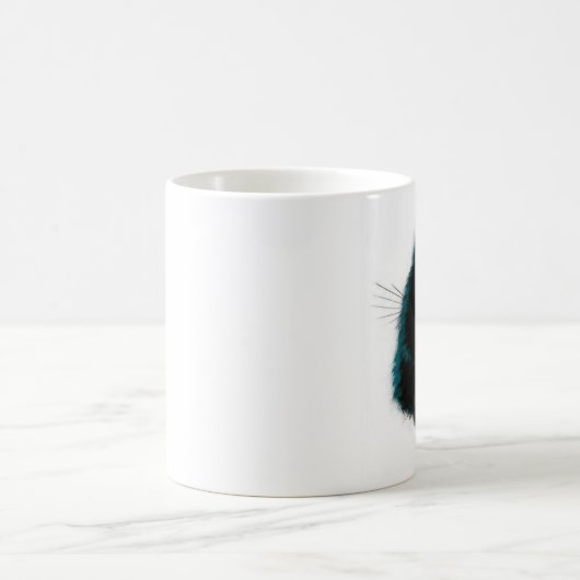 Funny fluffy cat mok koffie (Center)