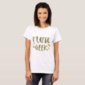 Funny Flute Geek T-shirt (Voorkant volledig)