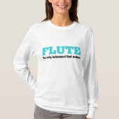 Funny Flute Player T-shirt (Voorkant)